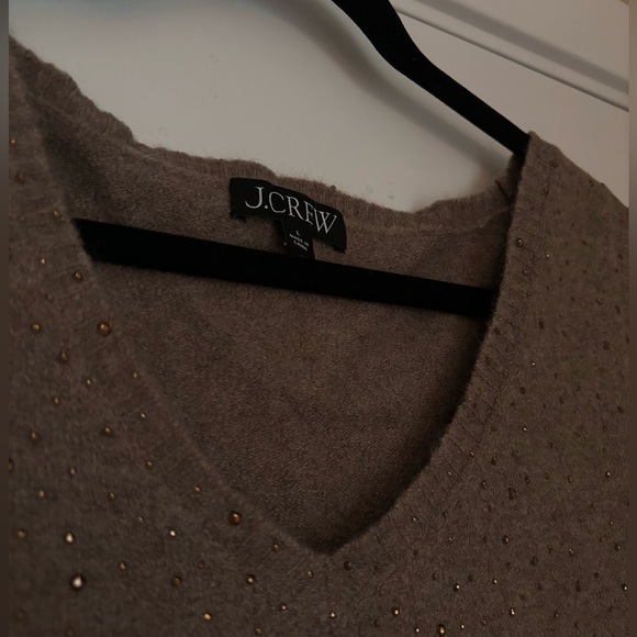 J.Crew Crystal-embellished sweater shell in Supersoft yarn - Picture 4 of 6